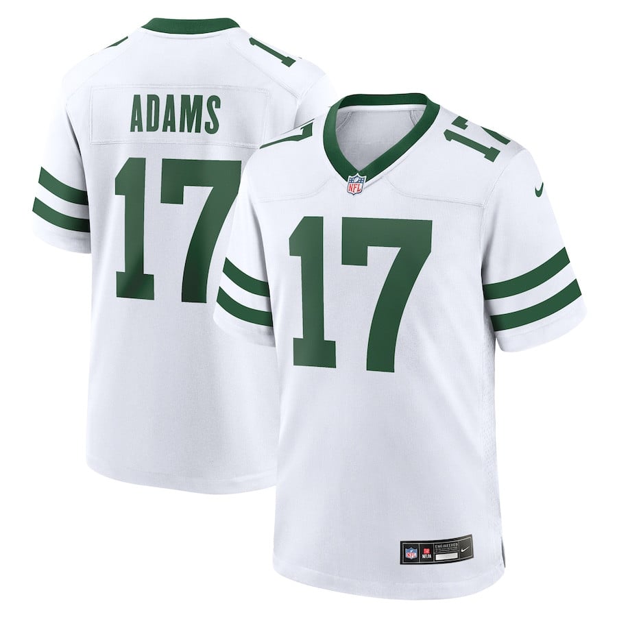 Davante Adams 17 New York Jets Alternate Game Jersey - White, Men JS5024 Saliibo