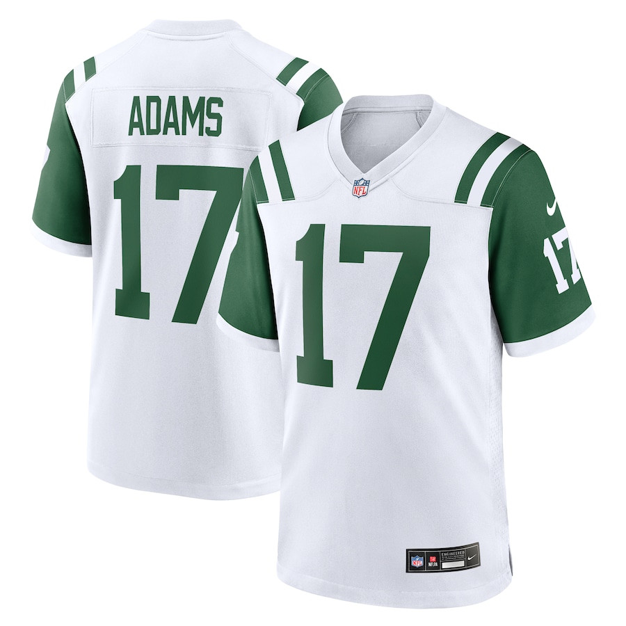 Davante Adams 17 New York Jets White Classic Alternate Game Jersey - Men JS4830 Saliibo