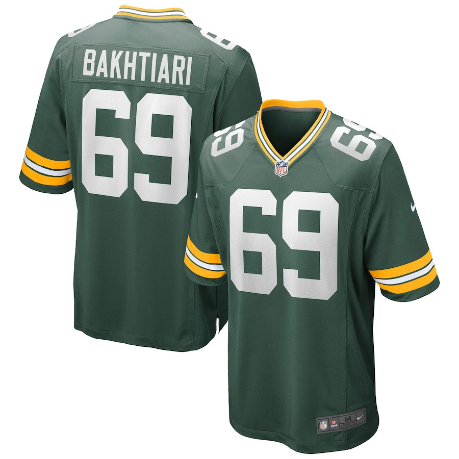 David Bakhtiari 69 Green Bay Packers Men Game Jersey - Green JS1316 Saliibo