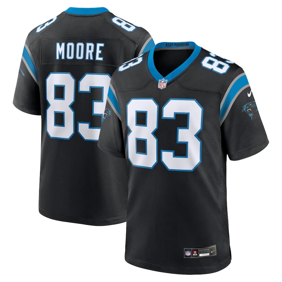 David Moore 83 Carolina Panthers Game Men Jersey - Black JS4116 Saliibo