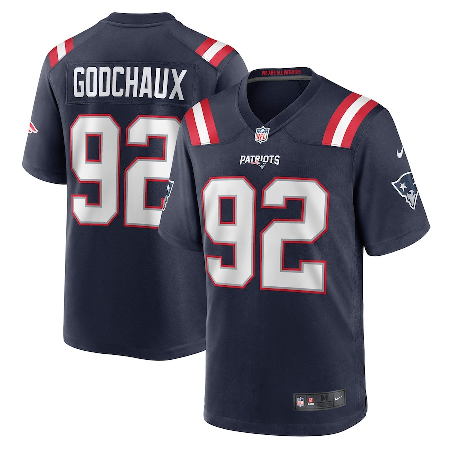 Davon Godchaux 92 New England Patriots Men Game Jersey - Navy JS1380 Saliibo