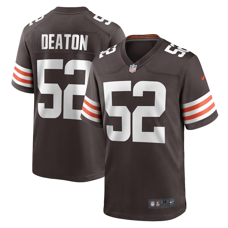 Dawson Deaton 52 Cleveland Browns Game Men Jersey - Brown JS6655 Saliibo