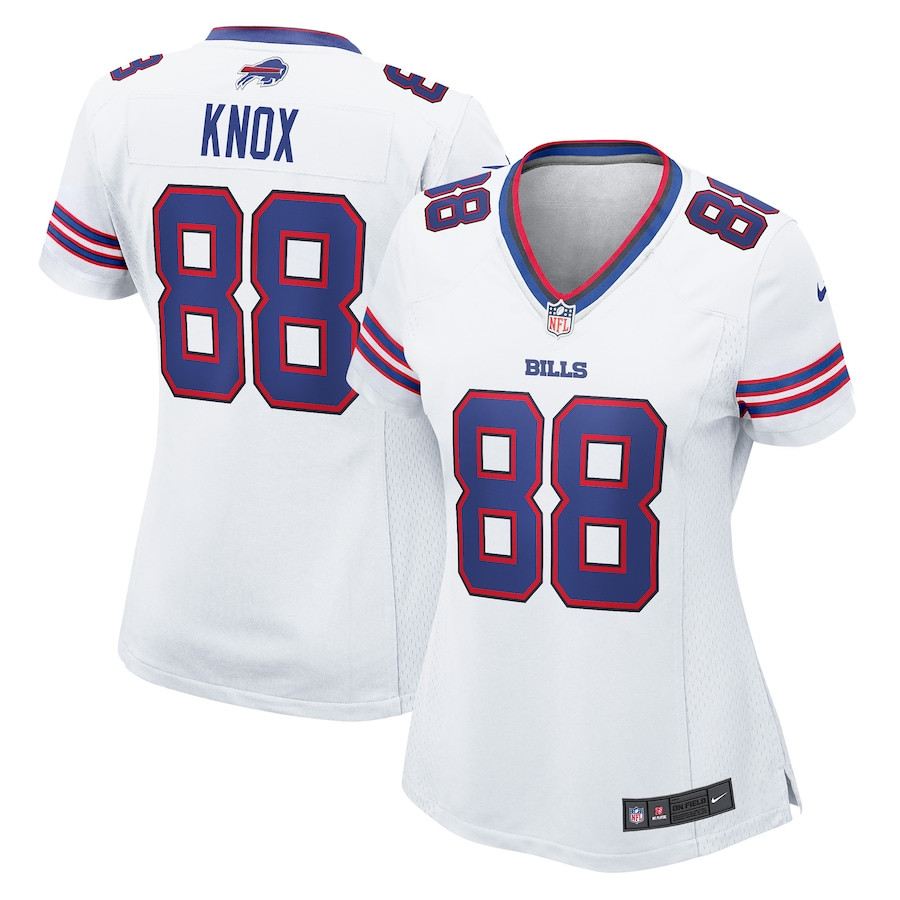 Dawson Knox 88 Buffalo Bills Women's Game Jersey - White JS4421 Saliibo