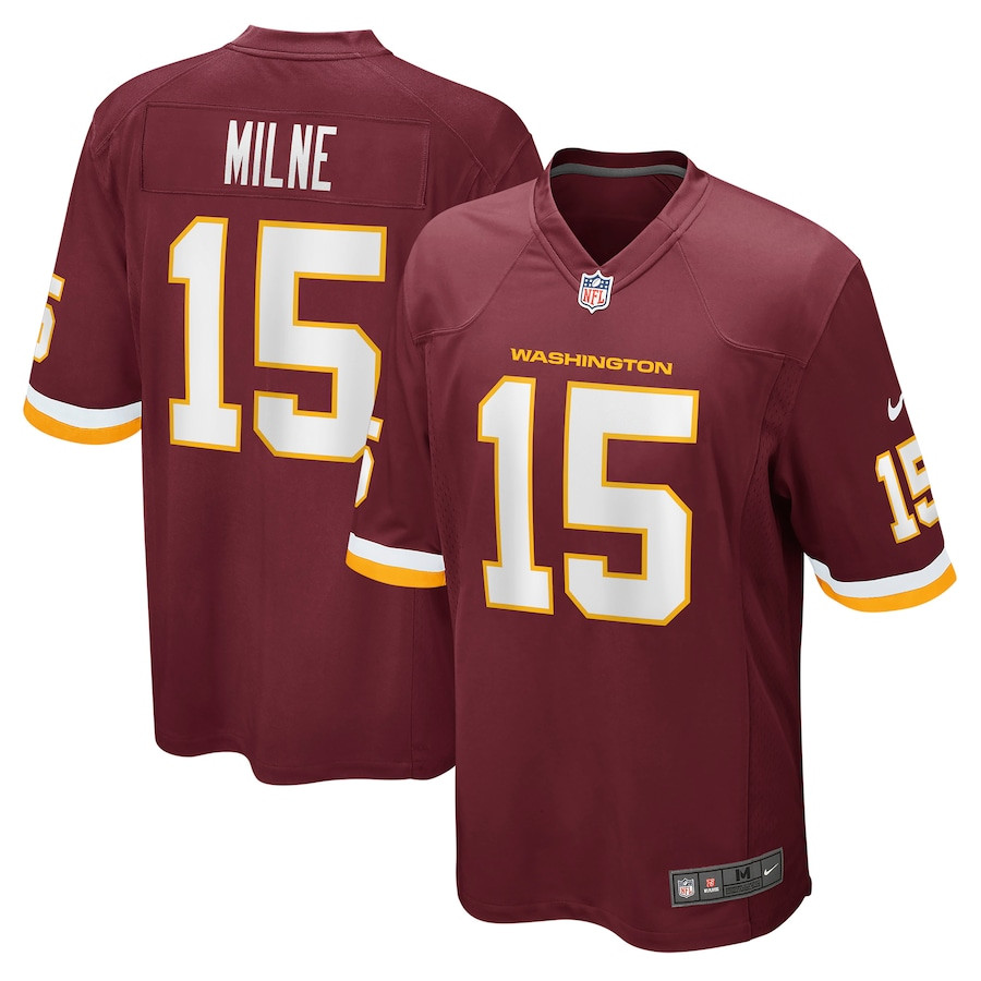 Dax Milne 15 Washington Football Team Men Game Jersey - Burgundy JS1919 Saliibo