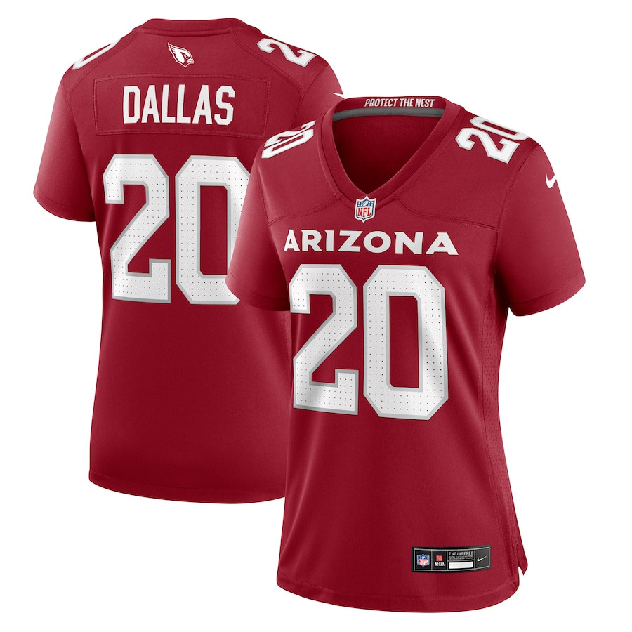 DeeJay Dallas 20 Arizona Cardinals Women's Game Jersey - Cardinal JS8689 Saliibo