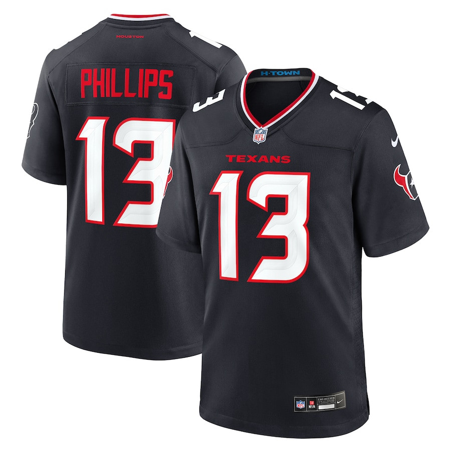 DelShawn Phillips 13 Houston Texans Team Game Men Jersey - Navy JS5205 Saliibo