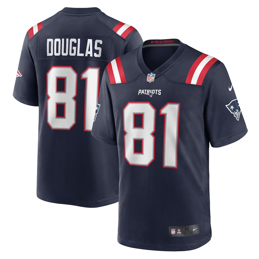 Demario Douglas 81 New England Patriots Game Men Jersey - Navy JS6910 Saliibo