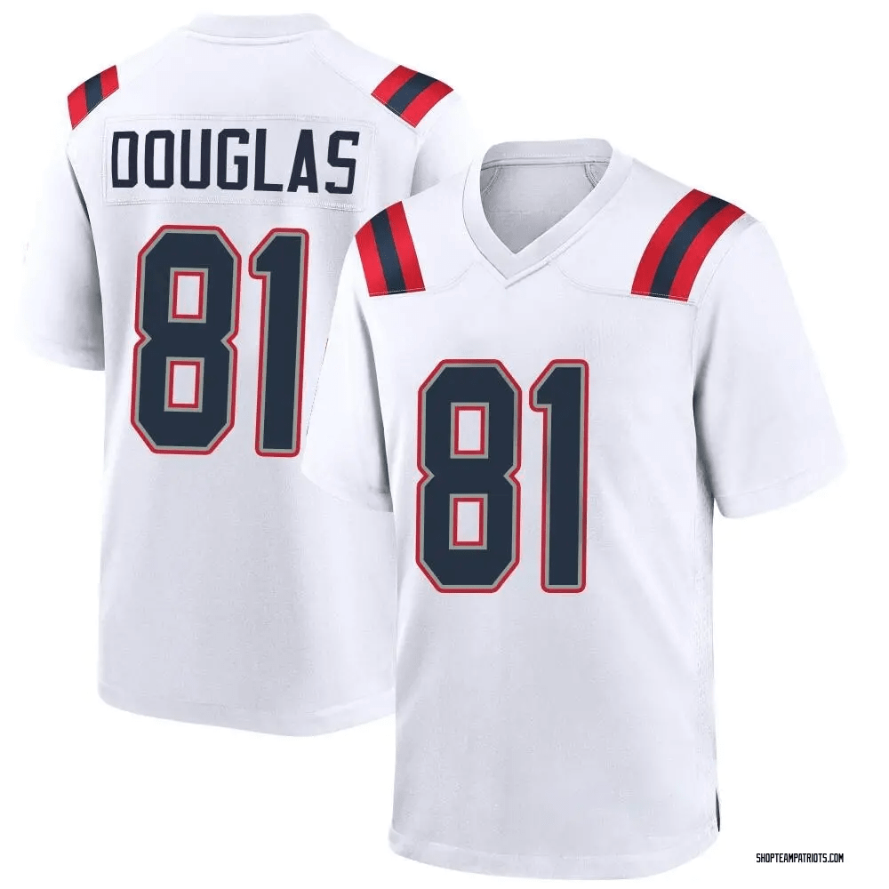 Demario Douglas 81 New England Patriots Game Men Jersey - White JS3631 Saliibo