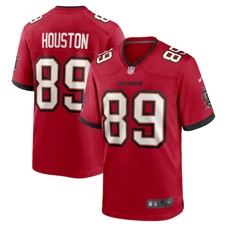Dennis Houston 89 Tampa Bay Buccaneers Game Men Jersey - Red JS5518 Saliibo