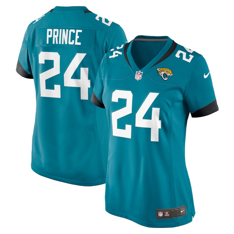 De??ntre Prince 24 Jacksonville Jaguars Women's Game Jersey - Teal JS7263 Saliibo