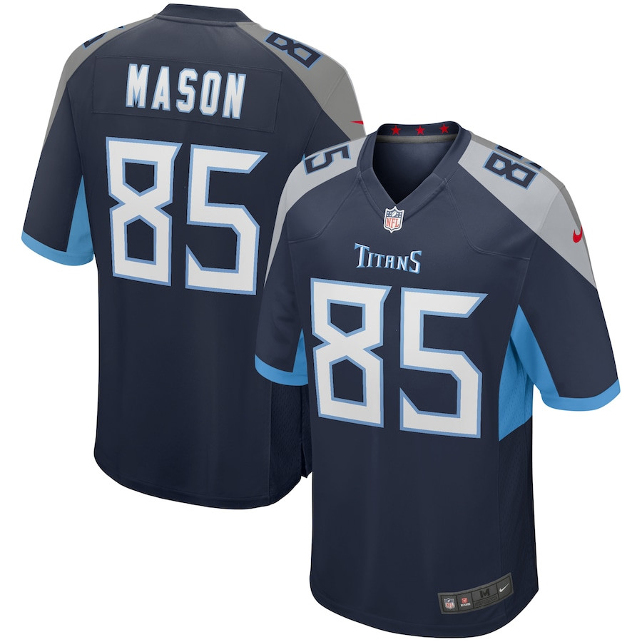 Derrick Mason 85 Tennessee Titans Men Game Retired Jersey - Navy JS9762 Saliibo