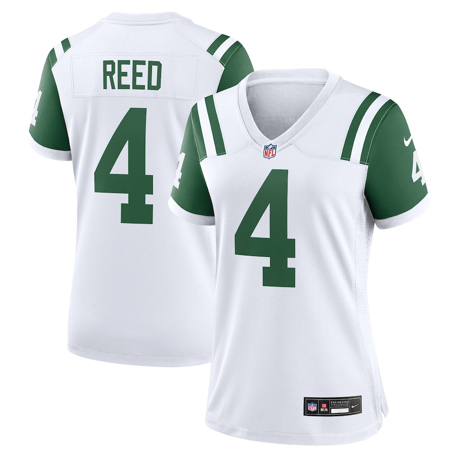 D.J. Reed 4 New York Jets Women's Classic Alternate Game Jersey - White JS5006 Saliibo