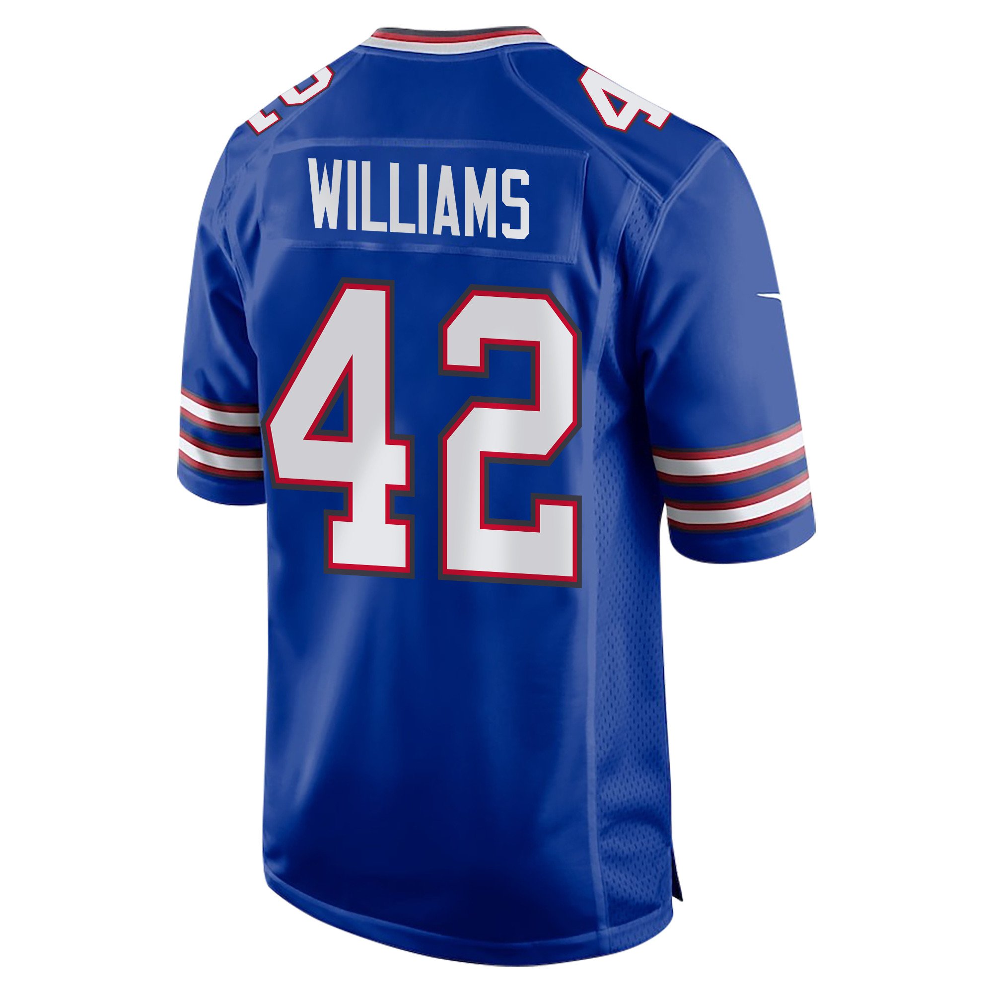 Dorian Williams 42 Buffalo Bills Super Bowl LIX Champions Patch 'New Orleans - Where Legends Are Made' EMBROIDERED Game Men Jersey - Royal JS5020 Saliibo - Image 2