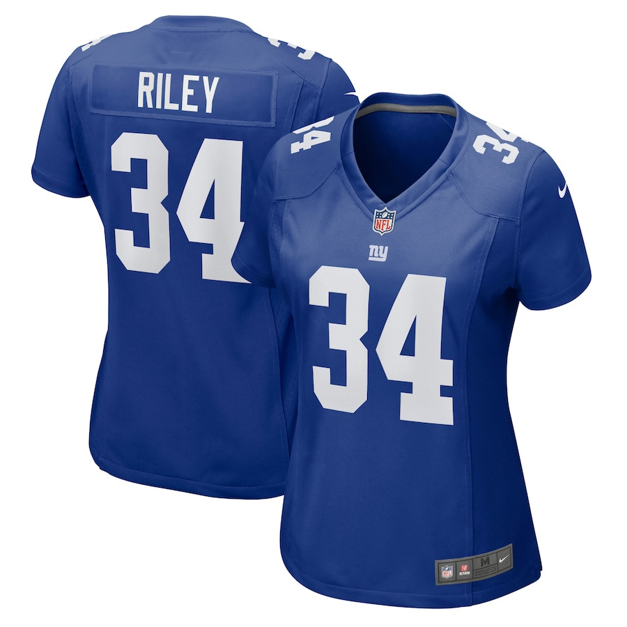 Elijah Riley 34 New York Giants Women's Game Jersey - Royal JS8531 Saliibo