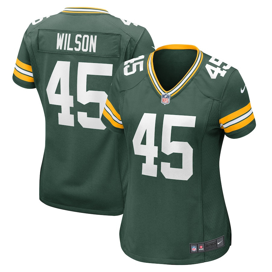 Eric Wilson 45 Green Bay Packers Women's Team Game Jersey - Green JS4555 Saliibo