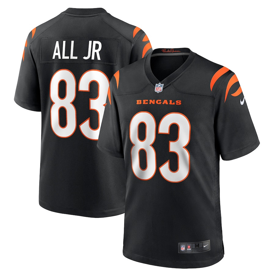 Erick All Jr. 83 Cincinnati Bengals Team Game Men Jersey - Black JS5838 Saliibo