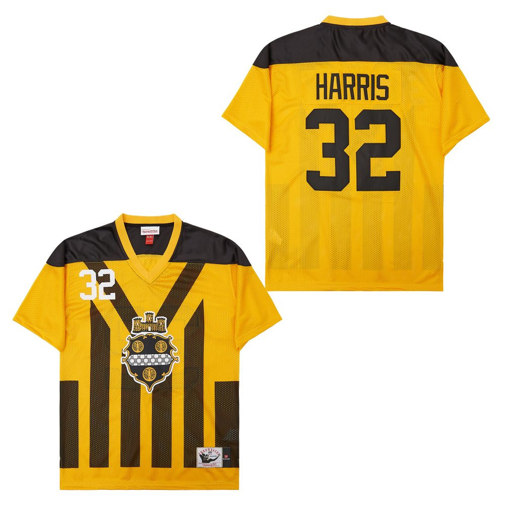 Franco Harris 32 Pittsburgh Steelers Retro Throwback Legacy Men Jersey - Black/Yellow JS2806 Saliibo