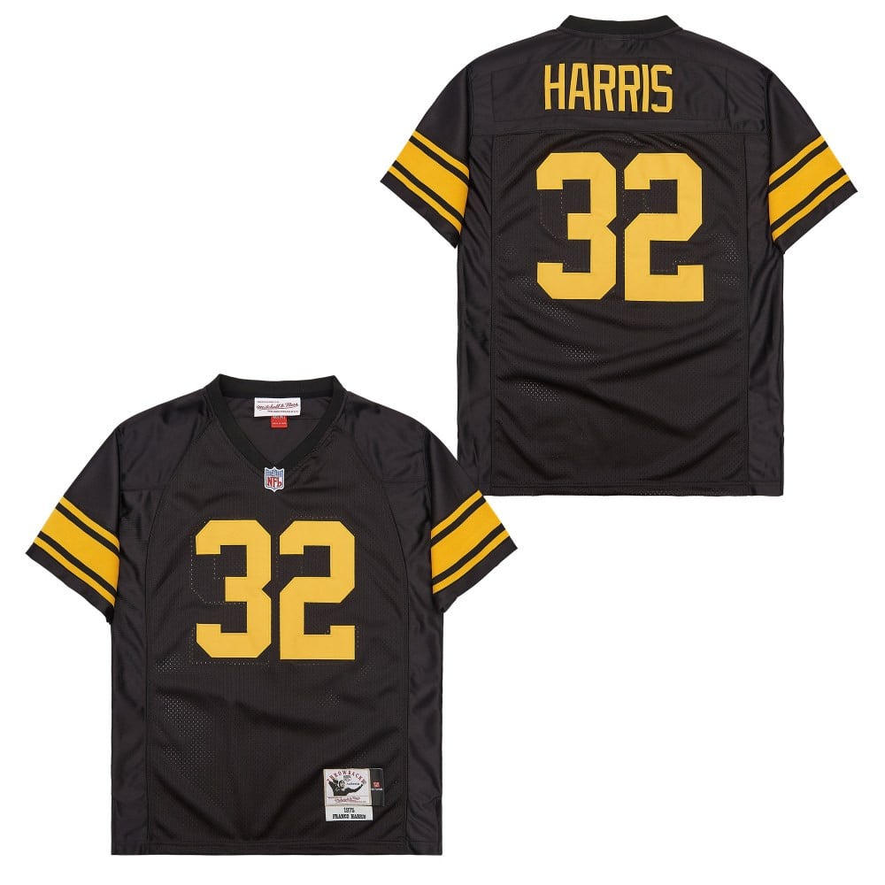 Franco Harris 32 Pittsburgh Steelers Retro Throwback Men Jersey - Black JS2517 Saliibo