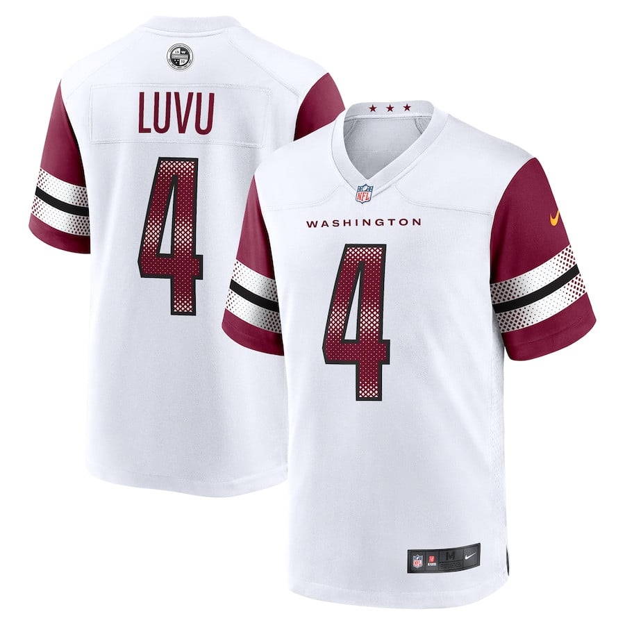 Frankie Luvu 4 Washington Commanders Game Men Jersey - White JS9445 Saliibo