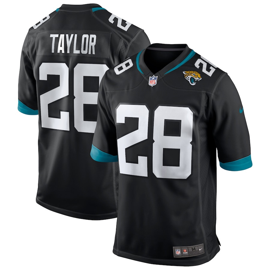 Fred Taylor 28 Jacksonville Jaguars Men Game Retired Jersey - Black JS2850 Saliibo
