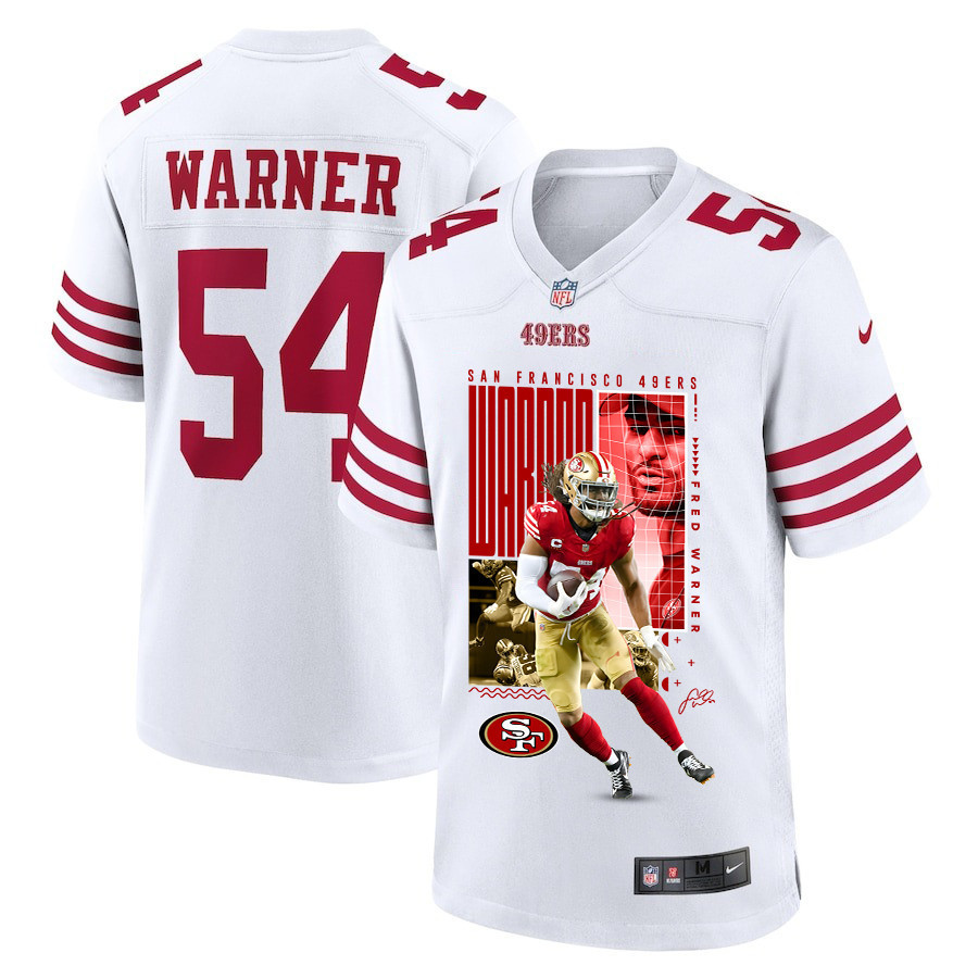 Fred Warner 54 San Francisco 49ers All-Pro Fred Game Men Jersey - White JS5876 Saliibo