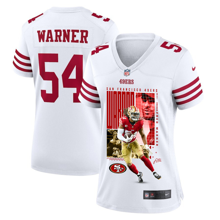 Fred Warner 54 San Francisco 49ers All-Pro Fred Women Game Jersey - White JS6502 Saliibo