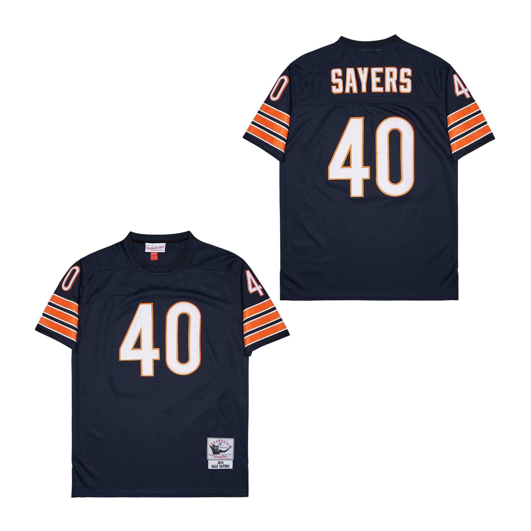 Gale Sayers 40 Chicago Bears Retro Throwback Men Jersey - Dark Navy JS7107 Saliibo