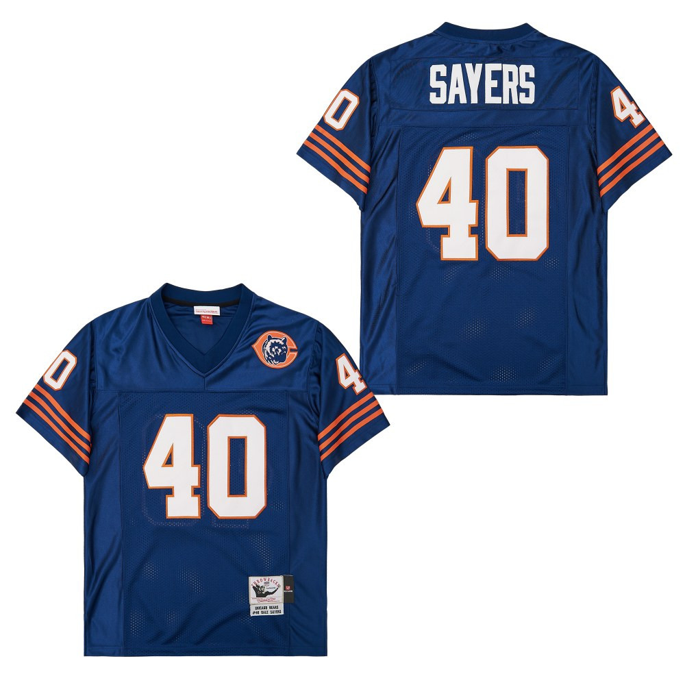 Gale Sayers 40 Chicago Bears Retro Throwback Men Jersey - Navy JS9721 Saliibo