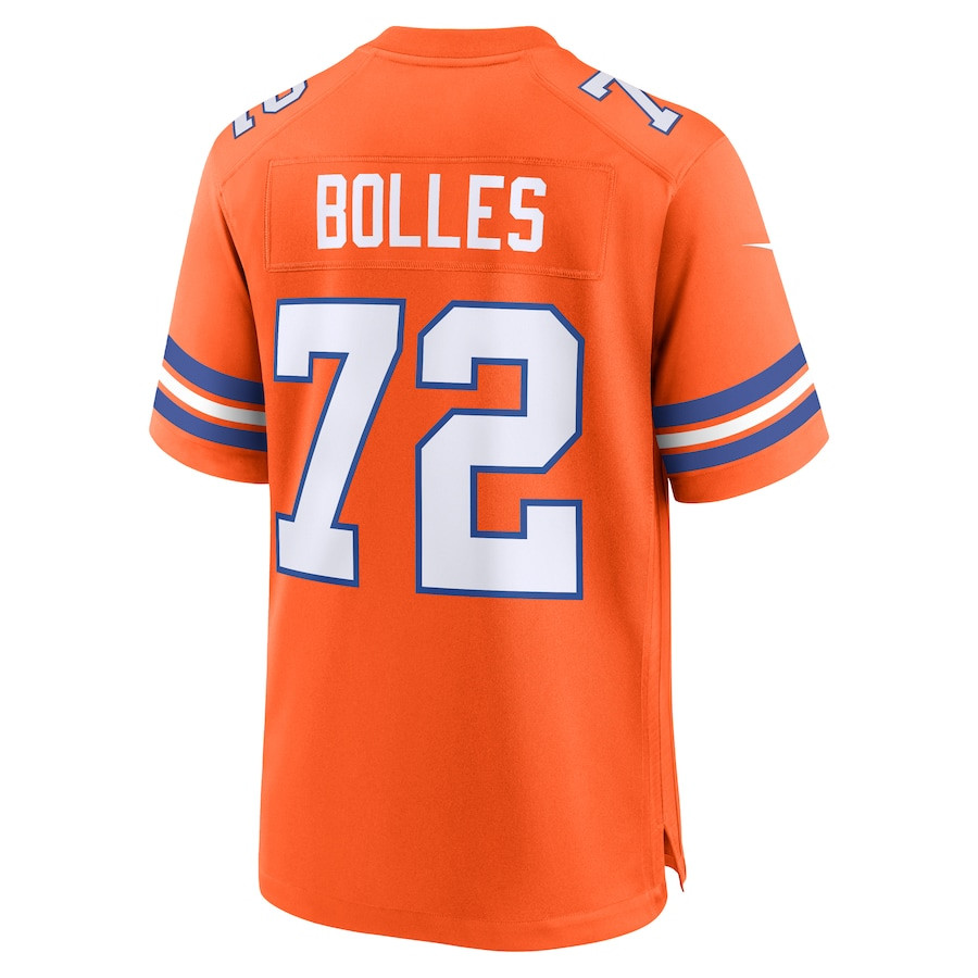 Garrett Bolles 72 Denver Broncos Mile High Collection 1977 Throwback Player Game Men Jersey - Orange JS7543 Saliibo - Image 3
