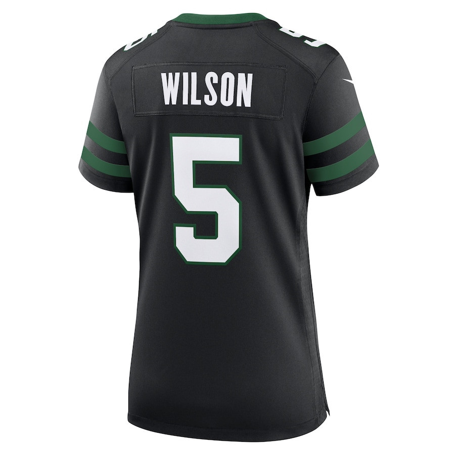 Garrett Wilson 5 New York Jets Alternate Game Jersey - Women, Black JS2249 Saliibo - Image 3