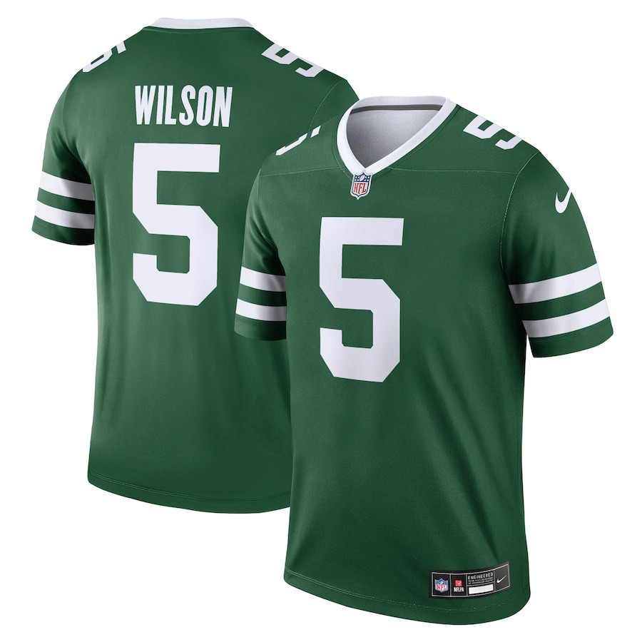 Garrett Wilson 5 New York Jets Legend Jersey - Men, Legacy Green JS2512 Saliibo