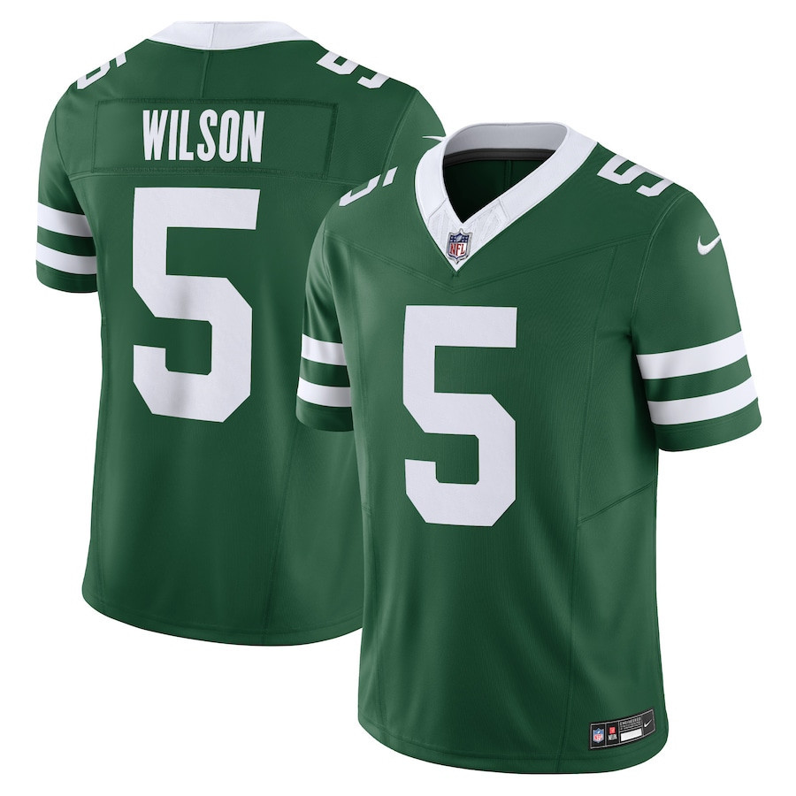 Garrett Wilson 5 New York Jets Vapor F.U.S.E. Limited Jersey - Men, Legacy Green JS3520 Saliibo