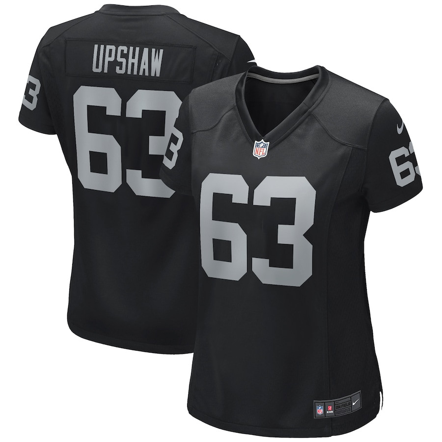 Gene Upshaw 63 Las Vegas Raiders Women's Team Game Jersey - Black JS6162 Saliibo