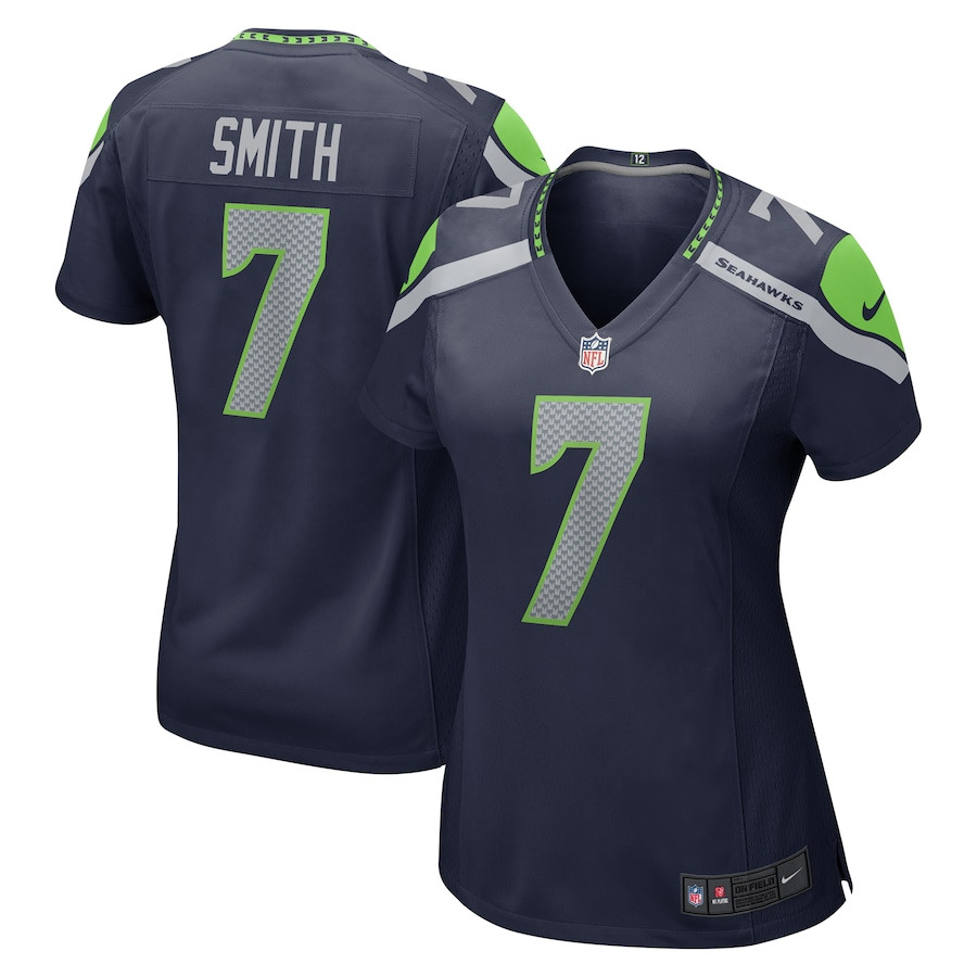 Geno Smith 7 Seattle Seahawks Women Jersey - Navy JS1458 Saliibo