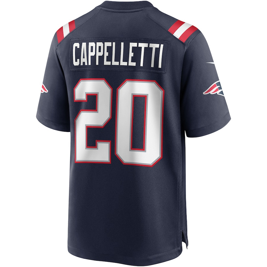 Gino Cappelletti 20 New England Patriots Men Game Retired Jersey - Navy JS2661 Saliibo - Image 3