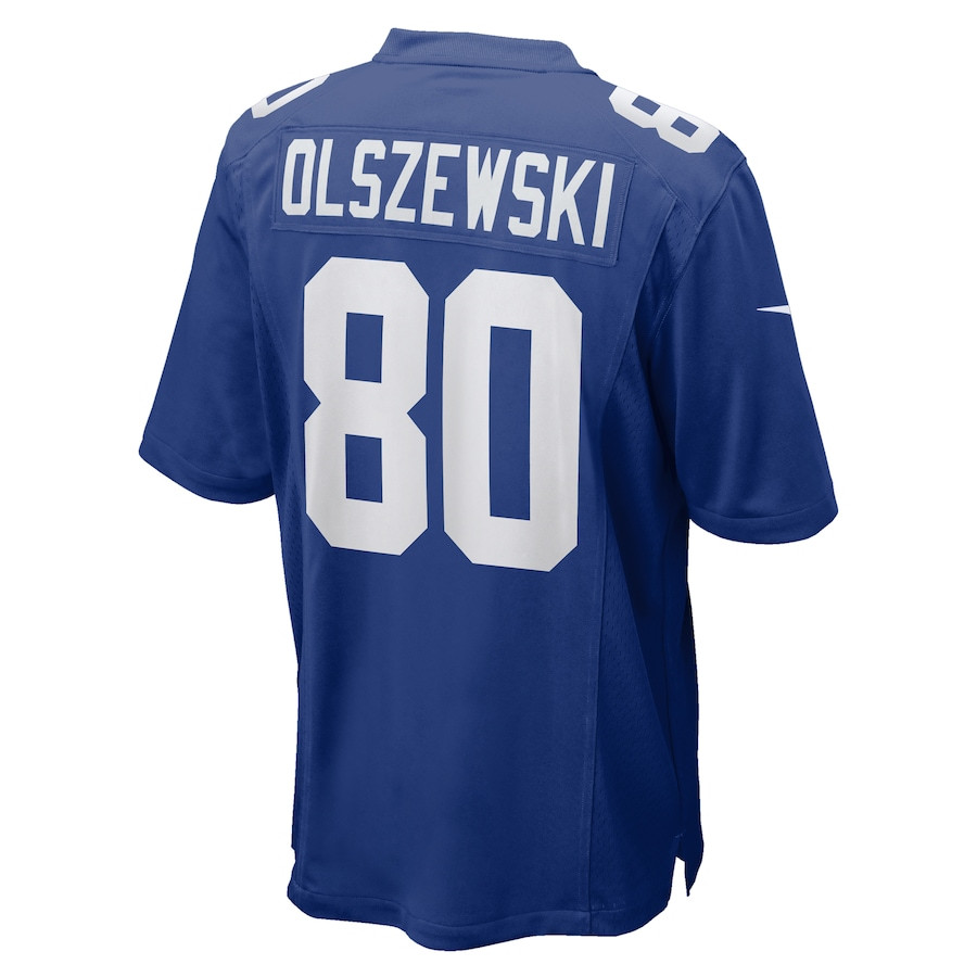 Gunner Olszewski 80 New York Giants Team Game Men Jersey - Royal JS2073 Saliibo - Image 3