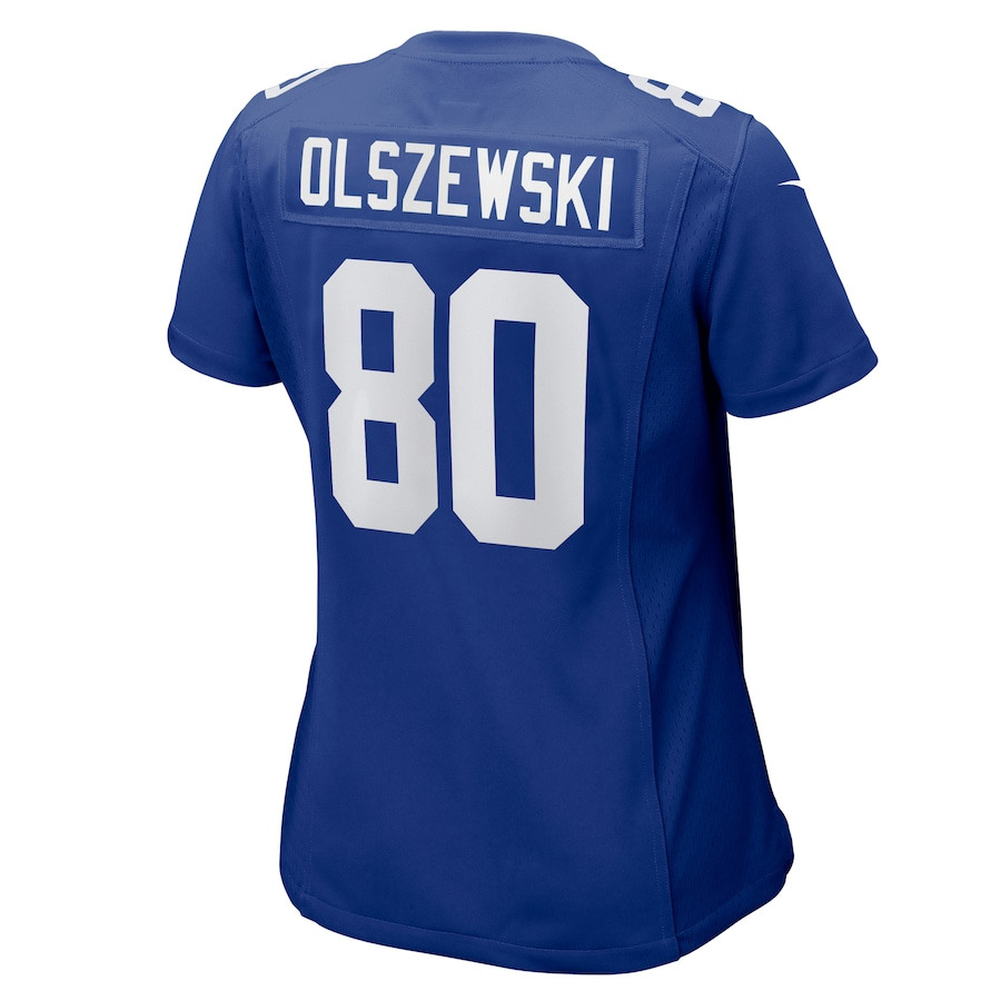 Gunner Olszewski 80 New York Giants Women's Game Jersey - Royal JS8467 Saliibo - Image 3