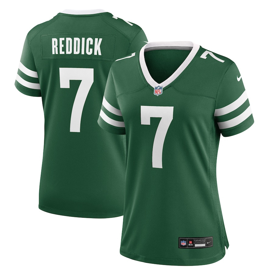 Haason Reddick 7 New York Jets Women's Team Game Jersey - Legacy Green JS4812 Saliibo