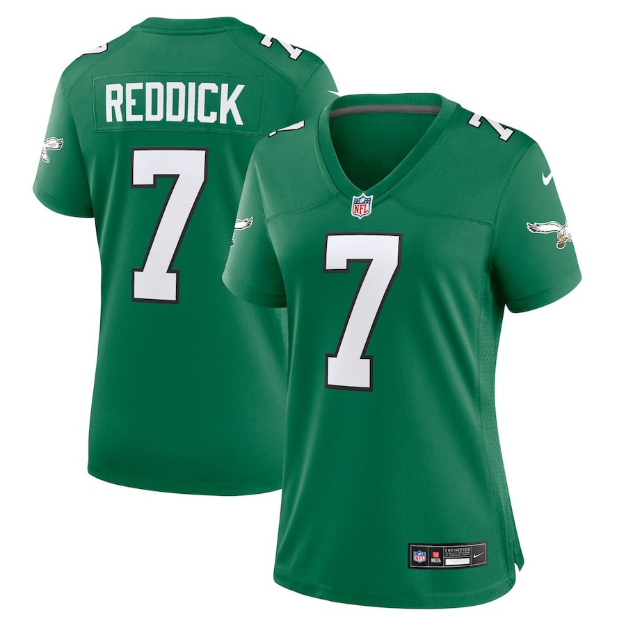 Haason Reddick 7 Philadelphia Eagles Women Alternate Game Jersey - Kelly Green JS7430 Saliibo