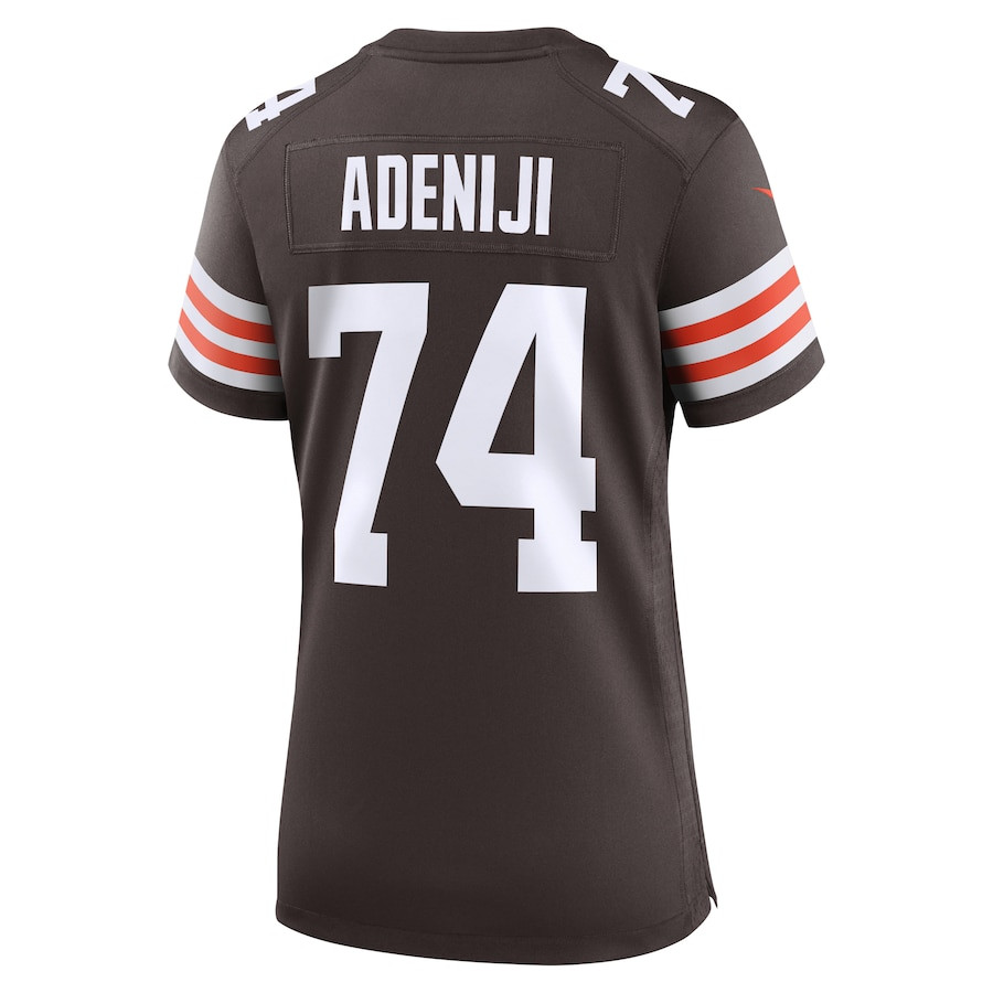 Hakeem Adeniji 74 Cleveland Browns Women's Game Jersey - Brown JS8693 Saliibo - Image 3