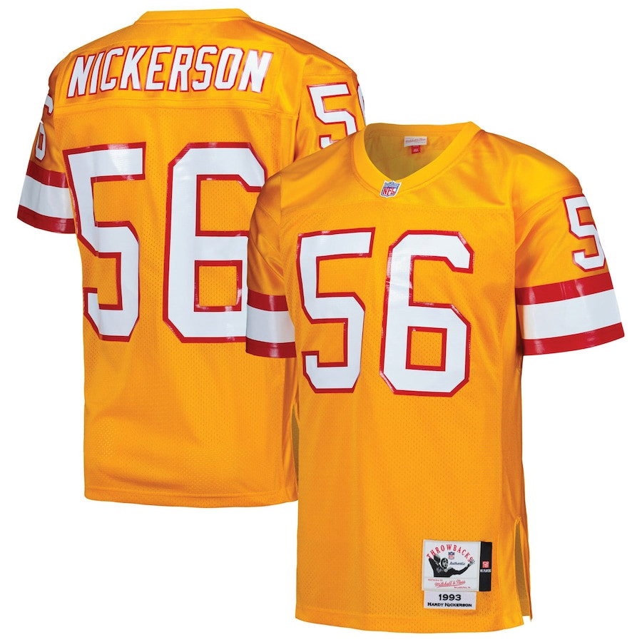 Hardy Nickerson 56 Tampa Bay Buccaneers 1993 Throwback Men Game Jersey - Orange JS3274 Saliibo