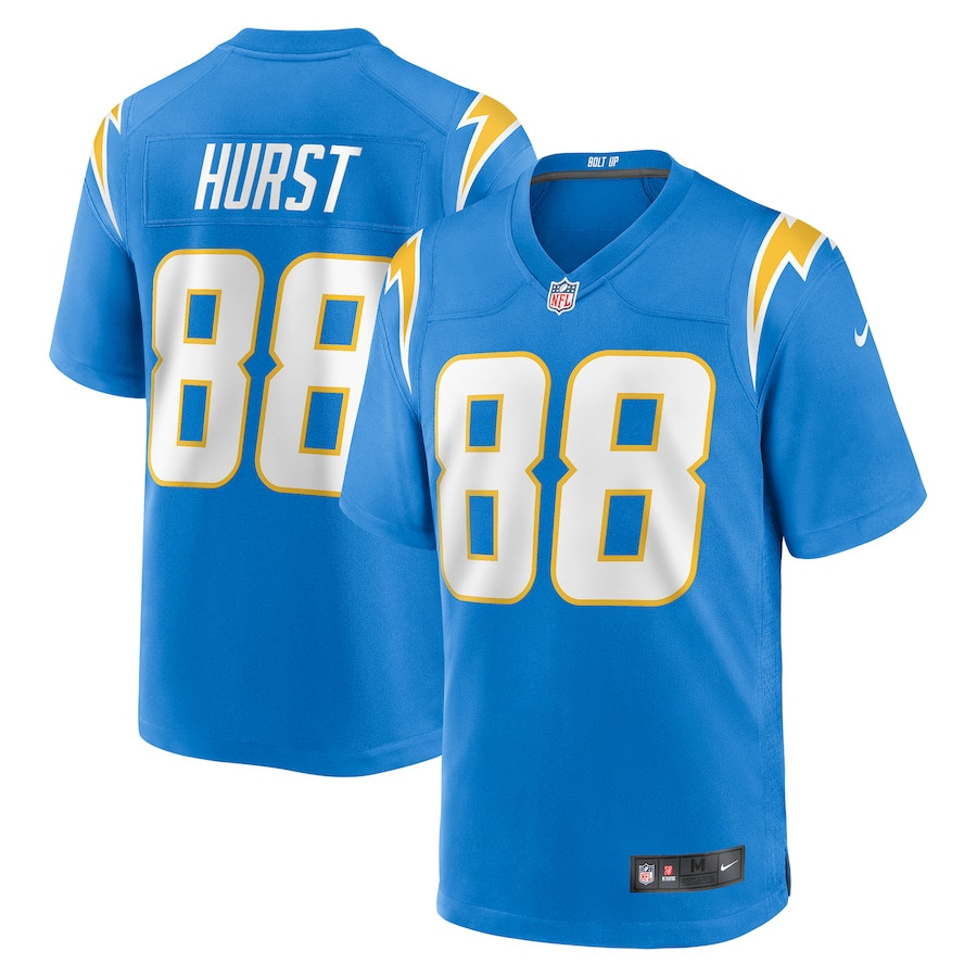 Hayden Hurst 88 Los Angeles Chargers Team Game Men Jersey - Powder Blue JS1937 Saliibo