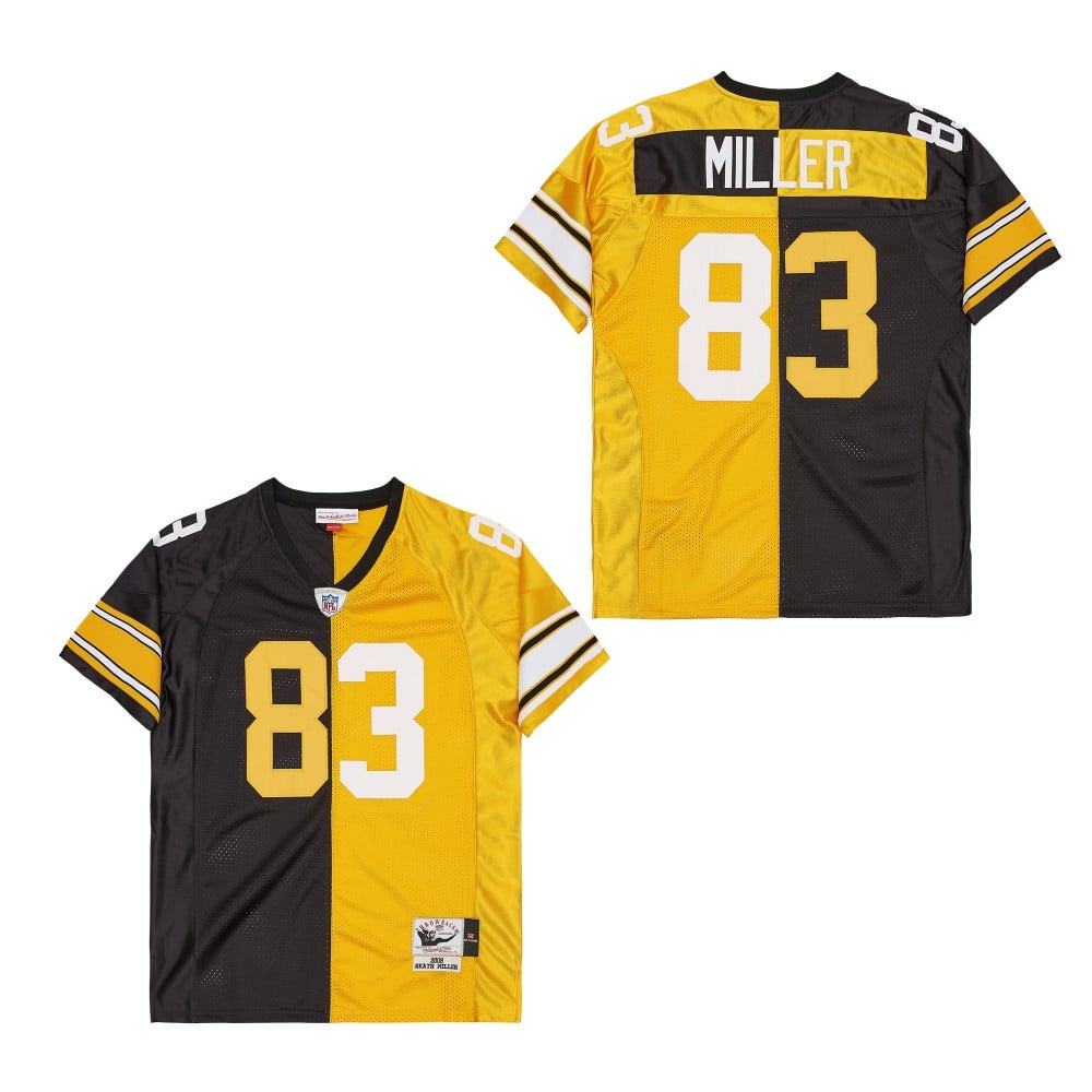 Heath Miller 83 Pittsburgh Steelers Two-Toned Retro Throwback Men Jersey - Black/Yellow JS9389 Saliibo