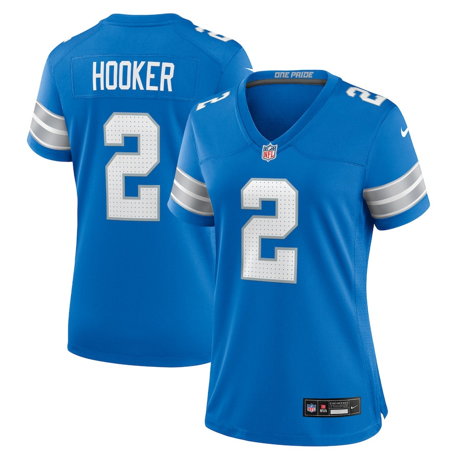 Hendon Hooker 2 Detroit Lions Women's Team Game Jersey - Blue JS1504 Saliibo