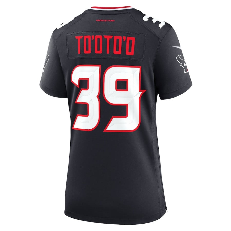 Henry To'oto'o 39 Houston Texans Women's Team Game Jersey - Navy JS9356 Saliibo - Image 3