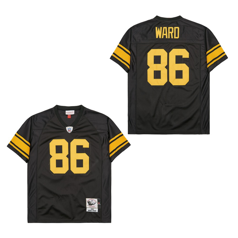 Hines Ward 86 Pittsburgh Steelers Retro Throwback Men Jersey - Black JS1601 Saliibo