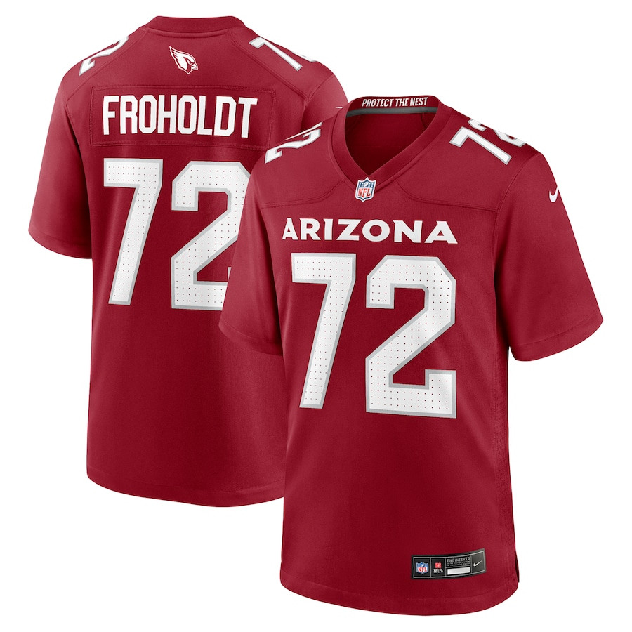 Hjalte Froholdt 72 Arizona Cardinals Team Game Men Jersey - Cardinal JS1338 Saliibo