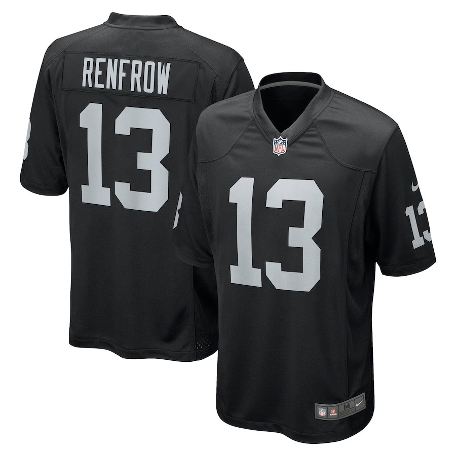 Hunter Renfrow 13 Las Vegas Raiders Men Game Jersey - Black JS5366 Saliibo