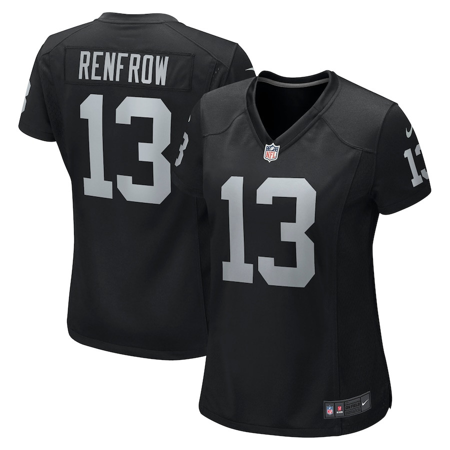 Hunter Renfrow 13 Las Vegas Raiders Women Game Jersey - Black JS3425 Saliibo