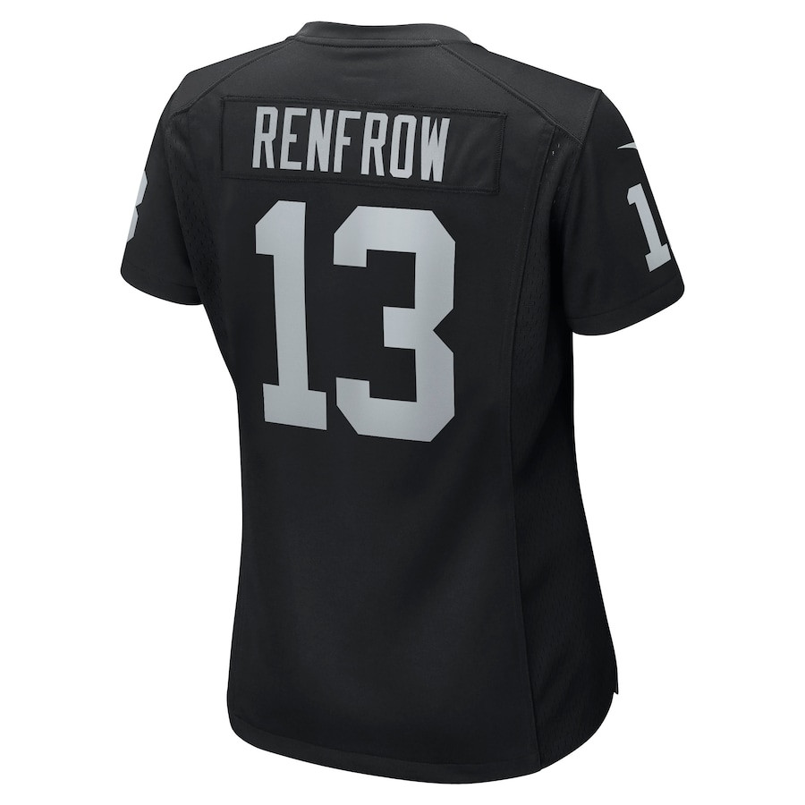 Hunter Renfrow 13 Las Vegas Raiders Women Game Jersey - Black JS3425 Saliibo - Image 3